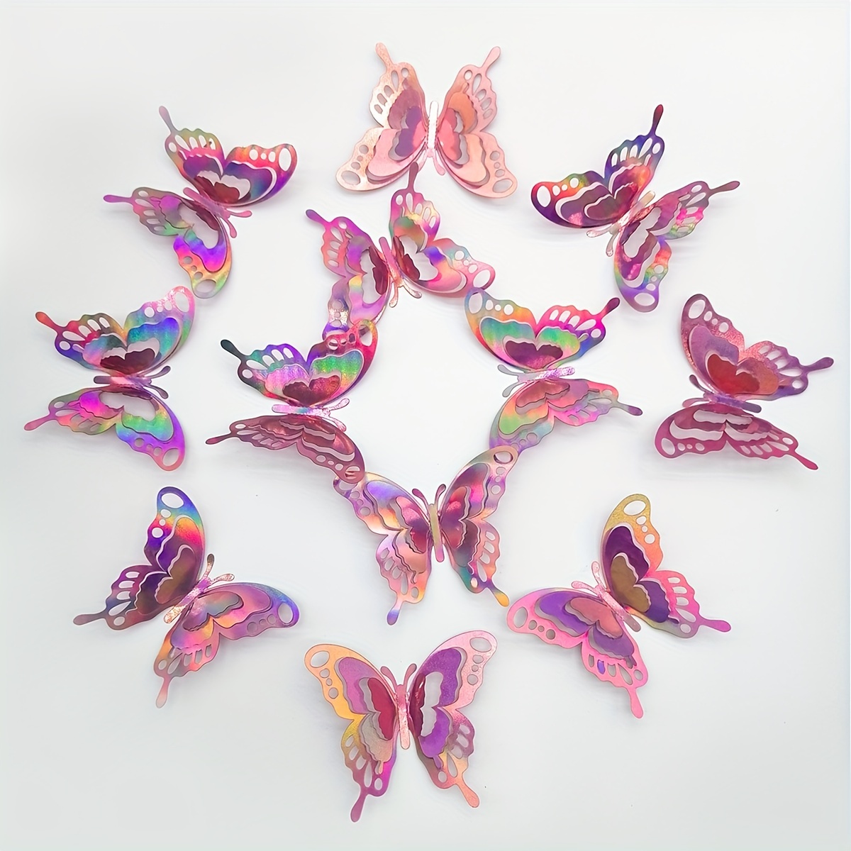  3D Butterfly Wall Decor Butterfly Stickers, 12 Pcs 3 Sizes Gold Butterfly  Stickers, Butterfly Wall Decor for Kids' Bedroom, Removable Wall Stickers  Room Decor for Wedding Bedroom Birthday Classroom : Tools