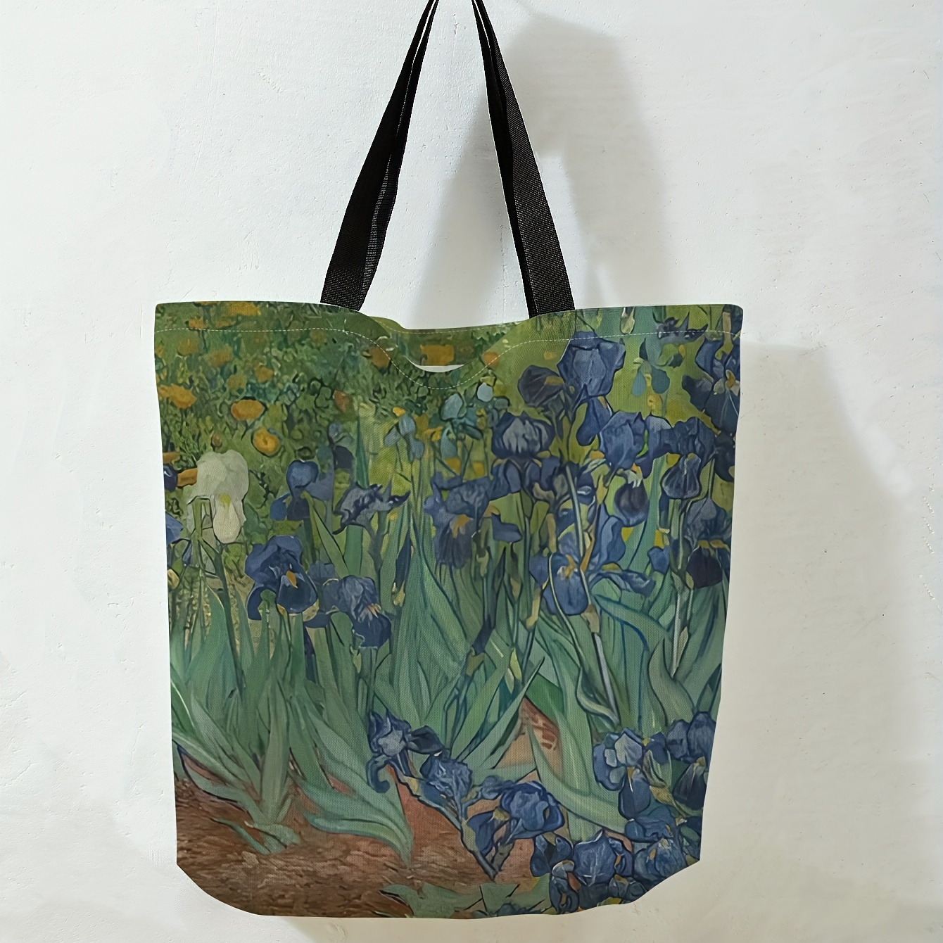 Museum Van Gogh Famous Painting Series Shopping Bag Folding Picture Scroll  Bagseries Shopping Bag Folding Picture Scroll Bag With Mini Zipper - Temu