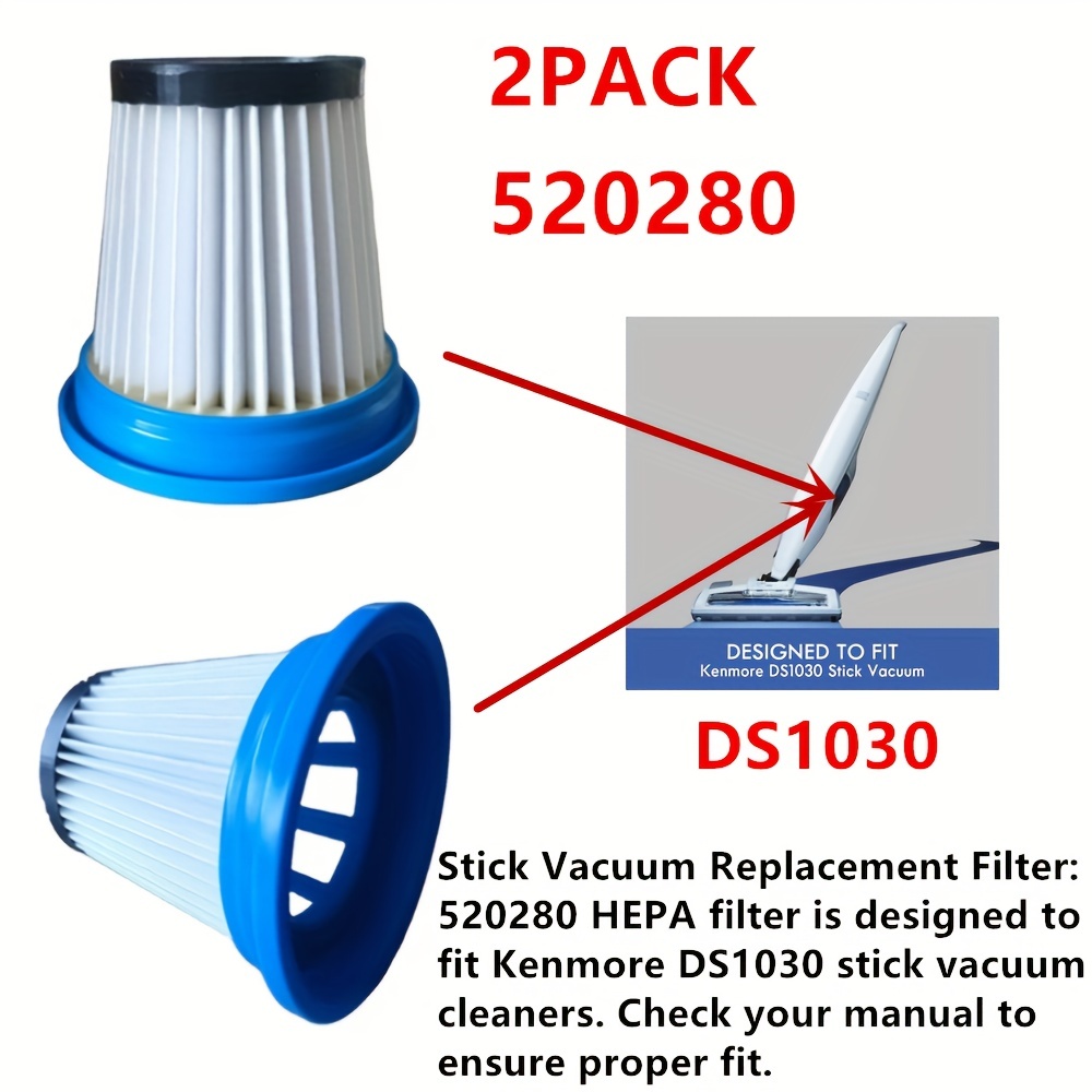 HEPA Filter for Black and Decker 2-in-1 Cordless Stick Vacuum