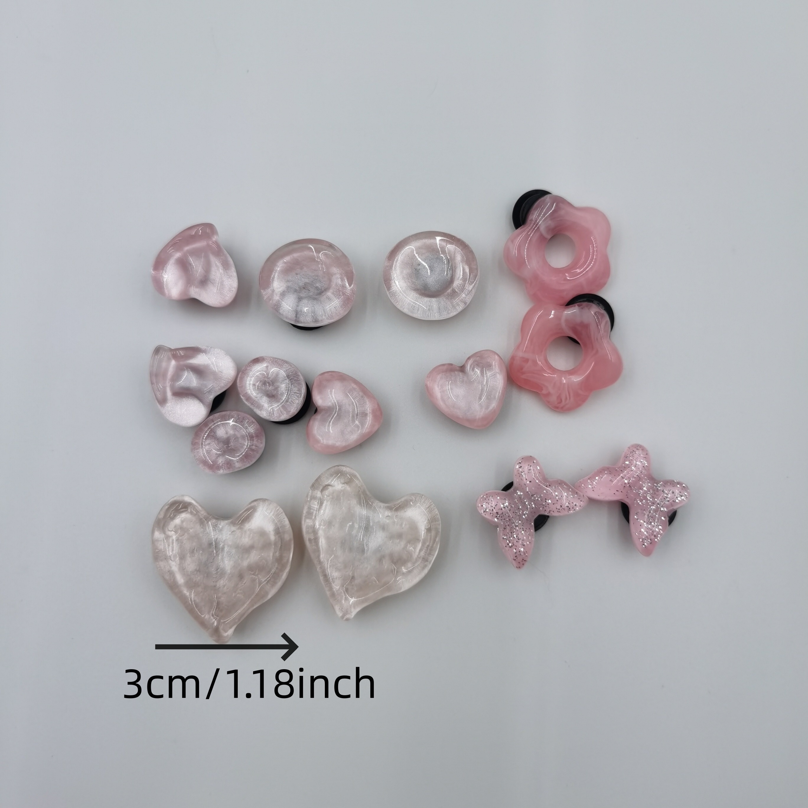 33 PCS Pink Charms For Girls Women, Aesthetic Shoe Decoration Charms For  Clog Slides Sandals, Pink Party Favors