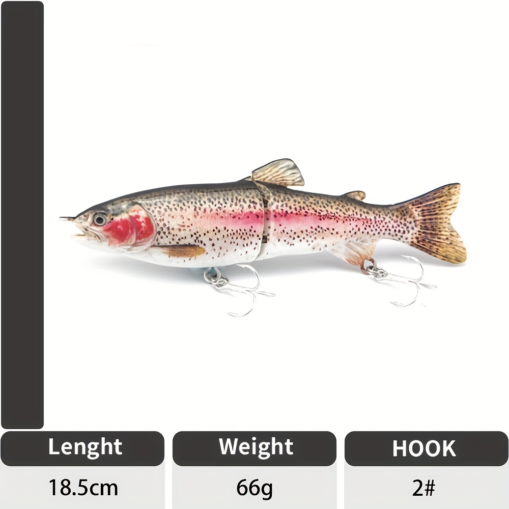 25cm/9.84inch Big Fishing Lure 4 Segment Sinking Swimbait 135g