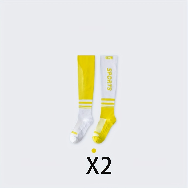 White/Yellow Striped Socks