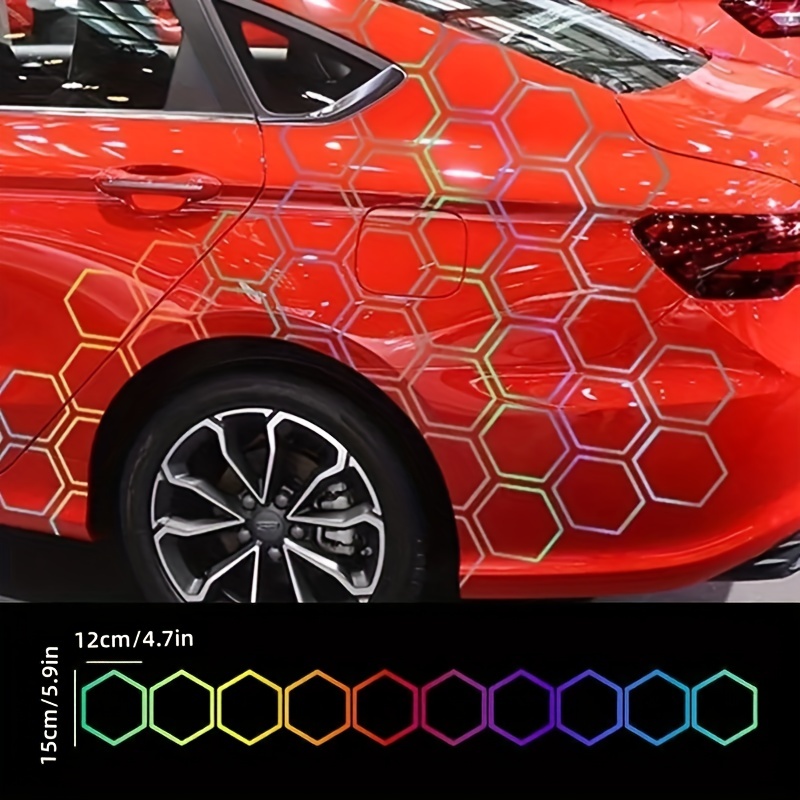 Universal Auto Hexagon Design Vinyl Aufkleber Aufkleber Kit Auto