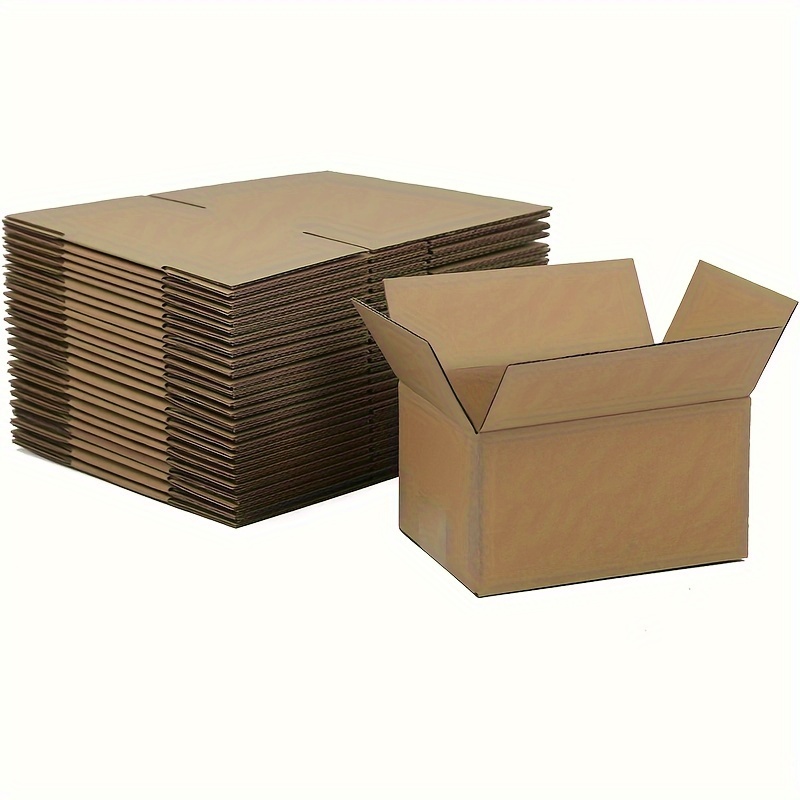 Cajas de envío 4x4x2 Juego de 20 cajas de cartón corrugado para embalaje de  pequeñas empresas, color marrón
