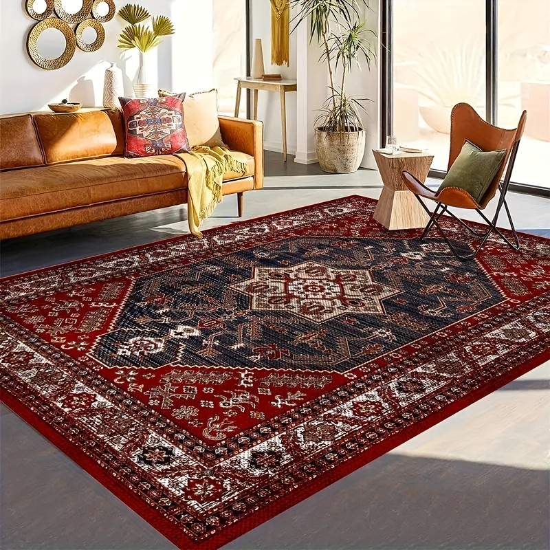 Persian rug  Red rug living room, Living room designs, Rugs in living room