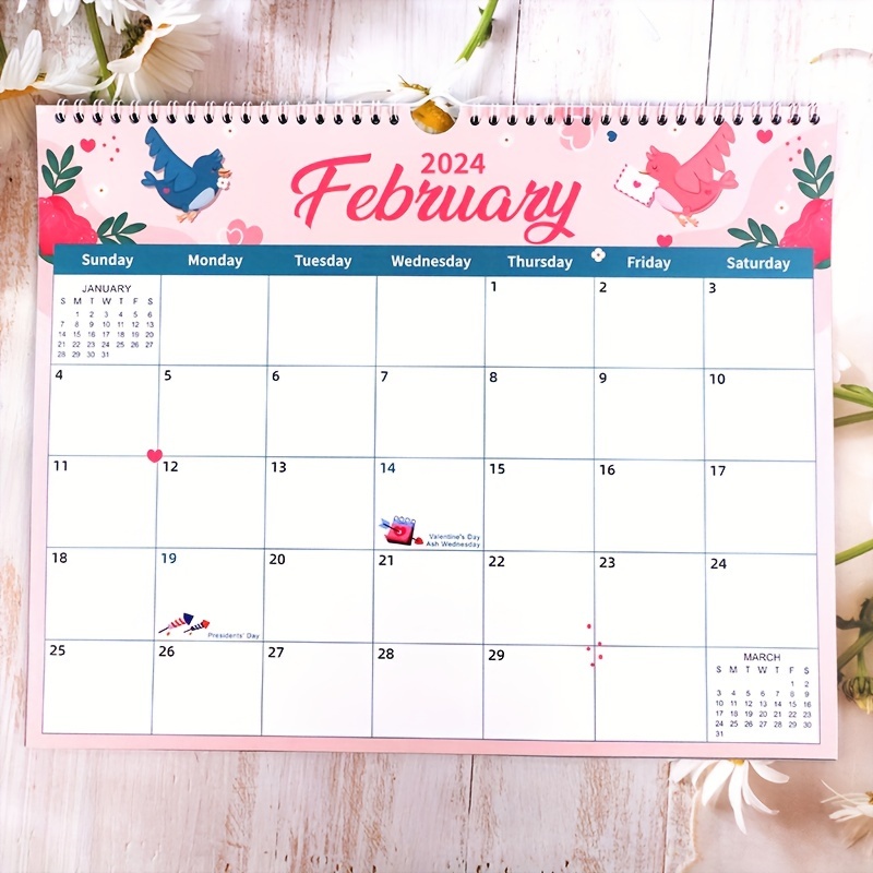Jan 2024 Dec 2024 Monthly Calendar Planner 12 Months - Temu