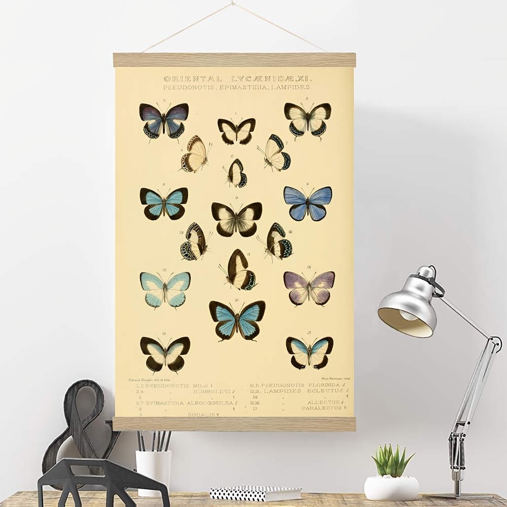 Canvas Wall Scroll Butterflies