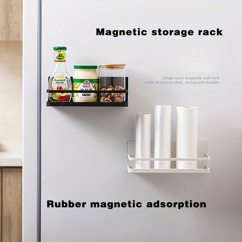 Étagère latérale pour étagère de réfrigérateur Support de paroi latérale  Organisateur de cuisine multifonctionnel Supports de stockage pour