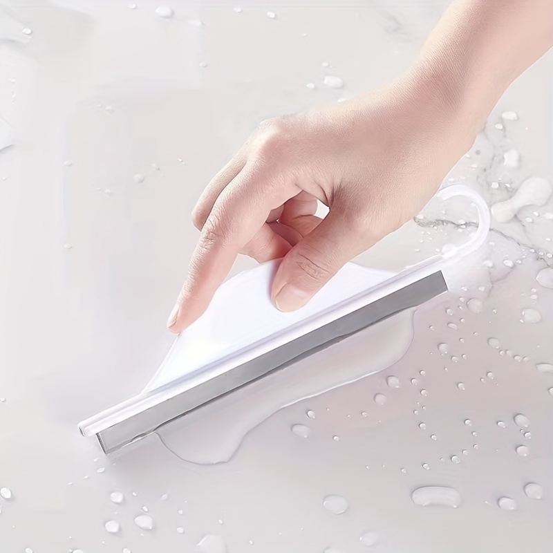 1pc Mini Countertop Water Scraper Silicone Glass Wiper For