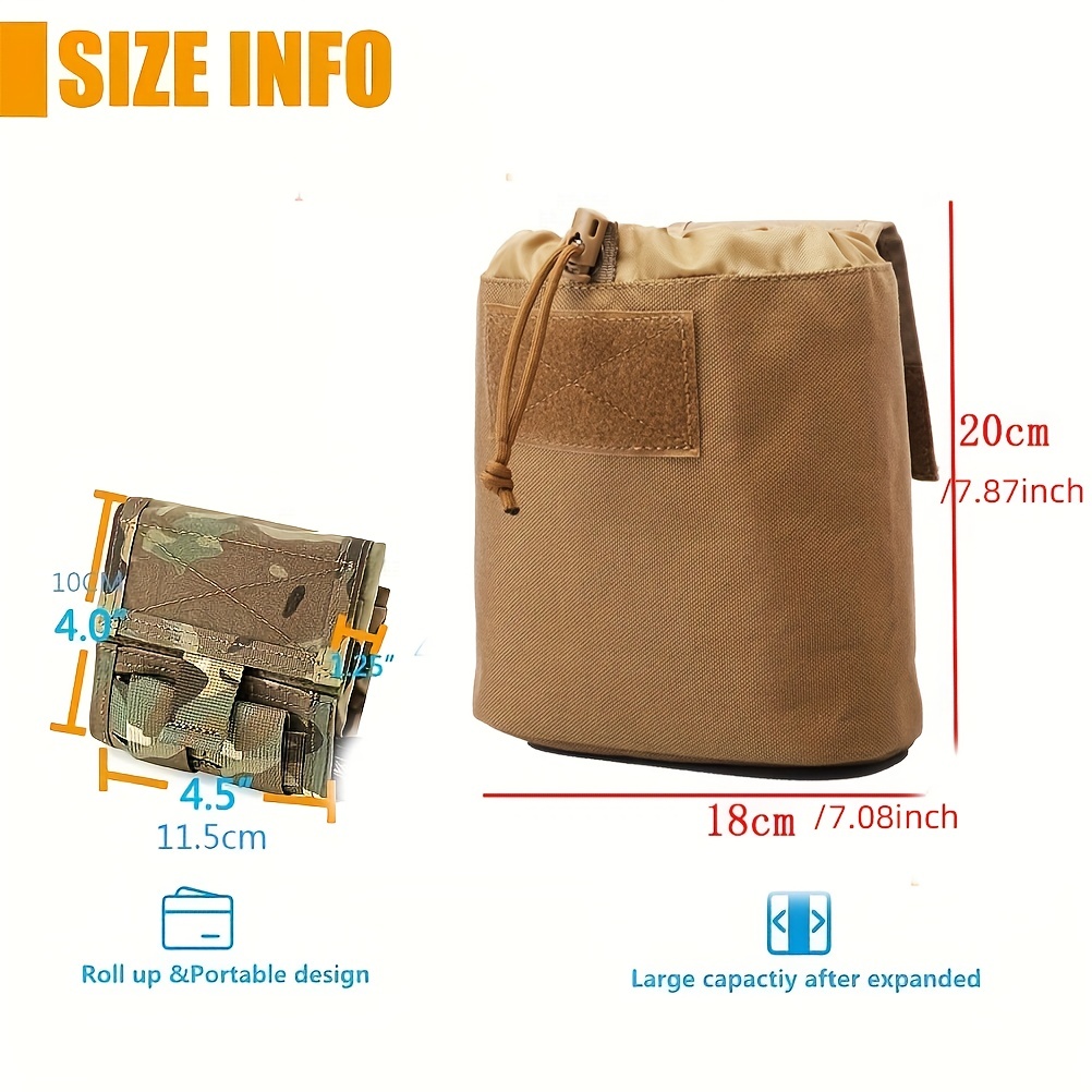 Military Tactical Molle Dump Pouch - Drawstring Magazine Bag For Quick  Reloads And Easy Access To Ammo On Your Utility Belt - Temu Bahrain