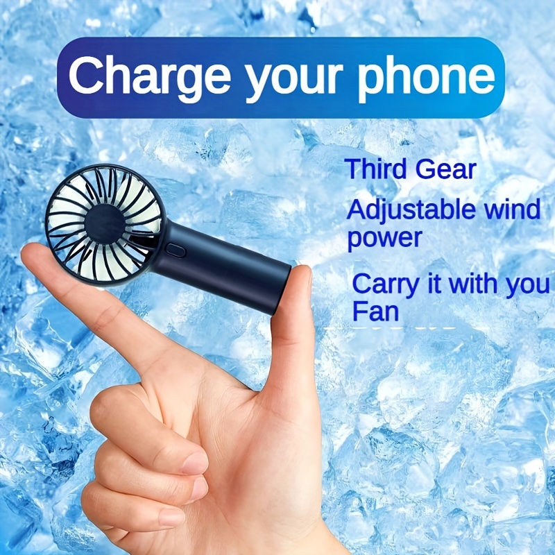 JISULIFE Handheld Mini Fan, Portable USB Rechargeable Small Pocket Fan,  Battery Operated Fan for Women, Travel, Outdoor