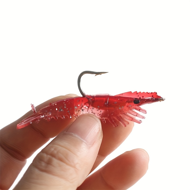 Bionic Soft Shrimp Fishing Lures Hooks Artificial Prawn Bait - Temu