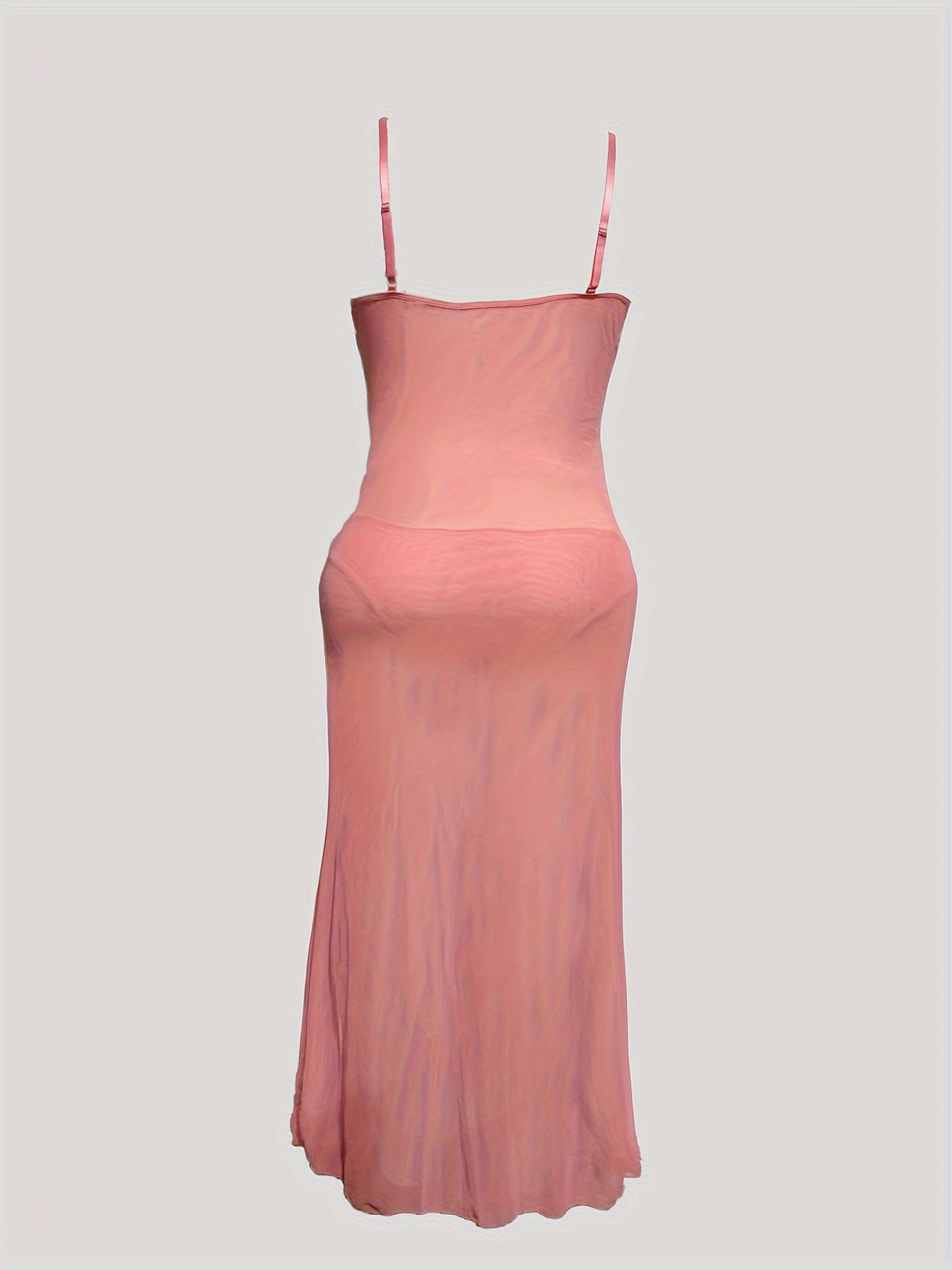 Buy Babydoll Women's Plus Size Split Long Mesh Lingerie Dress