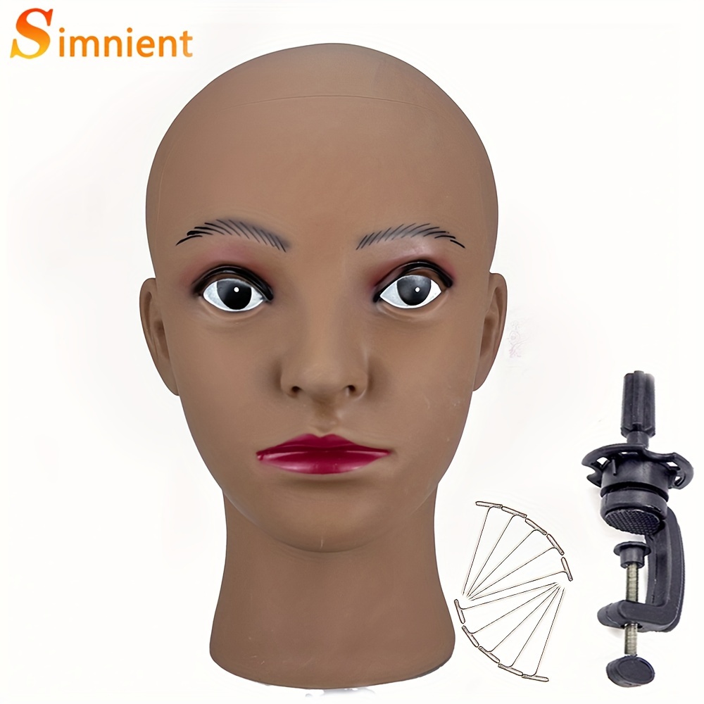 Female Human Face Mannequin Head Canvas Block Training Wig Head Stand With  Tripod Wigs Making Kit Tool Hairdressing Stand Holder