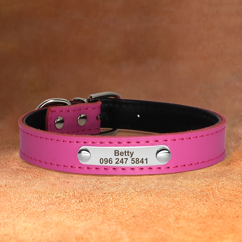 Verstellbares Haustier-Halsband Aus Kunstleder – Für Hunde & Katzen, Weich & Stylisch