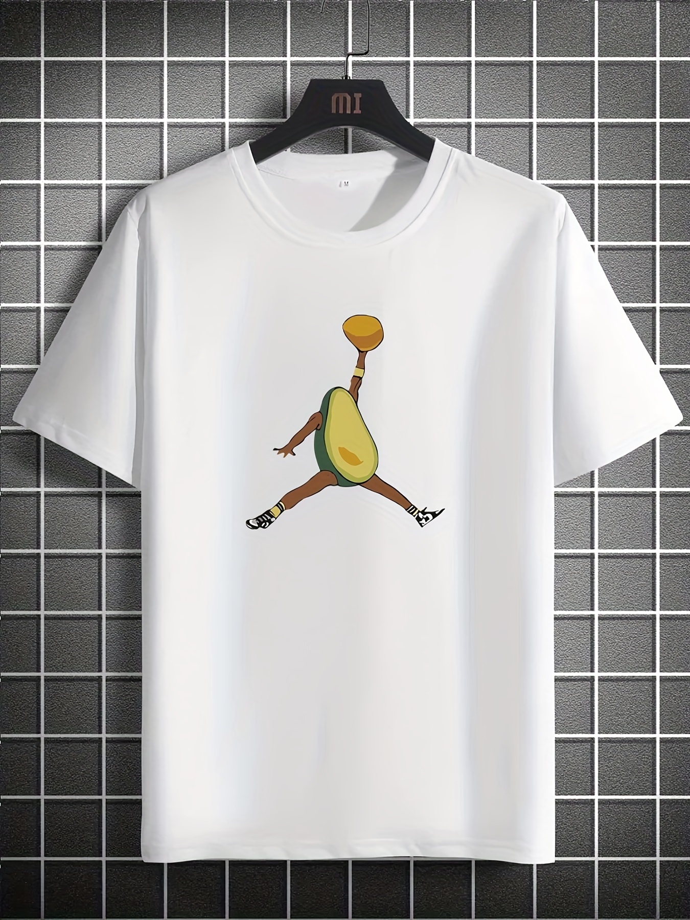 Avocado Man Holding A Potato Print T Shirt Tees Men Casual - Temu ...