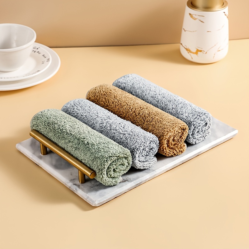 Thickened Dish Towels Square Dish Cloths Simple Style Dish - Temu
