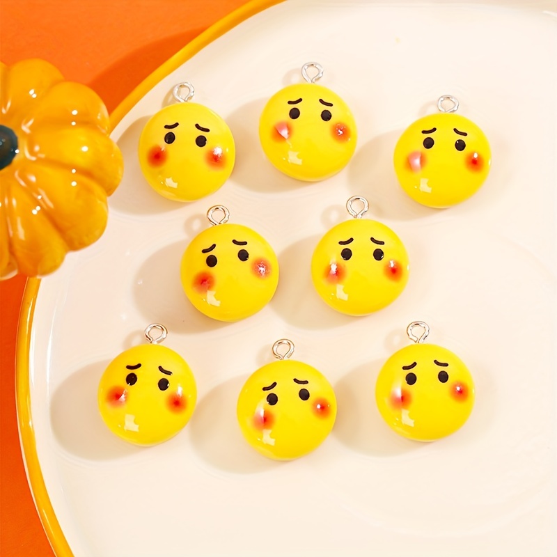 8pcs Y2K Cartoon Anime Multi Style Turkey with Hole Resin Pendant Charms DIY Handmade Jewelry Accessories for Necklace Bracelet Earrings Keychain