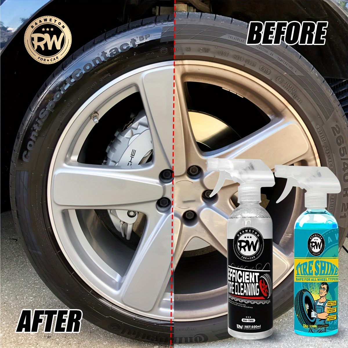 Car Wheel Rim Cleaner auto Wash Polish Rim Paint Care Paint Cleaner  Concentrate Tire Detergent Cleaning Agent
