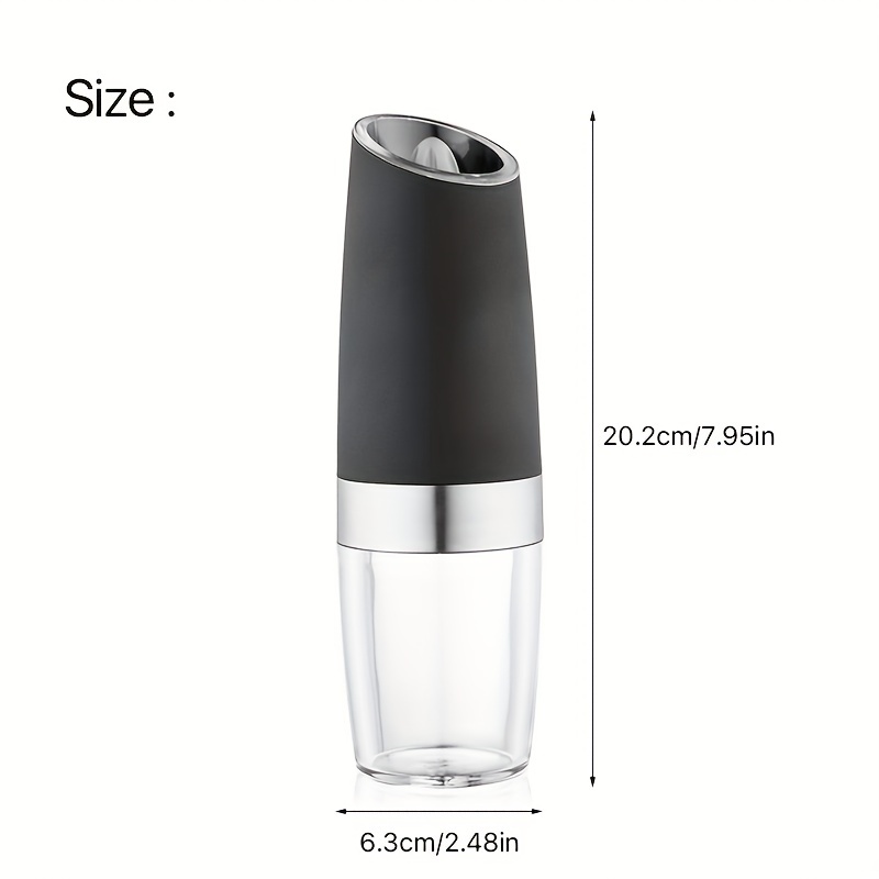 2 Piece Automatic Gravity Electric Salt And Pepper Grinder Set With  Adjustable Coarseness And Led Light Battery Free Refillable Pepper Mill And Salt  Shaker Convenient And Effortless Seasoning