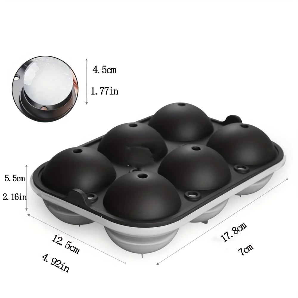 Ice Cube Mold Sphere Ice Cube Mold Round Ice Ball Maker For - Temu