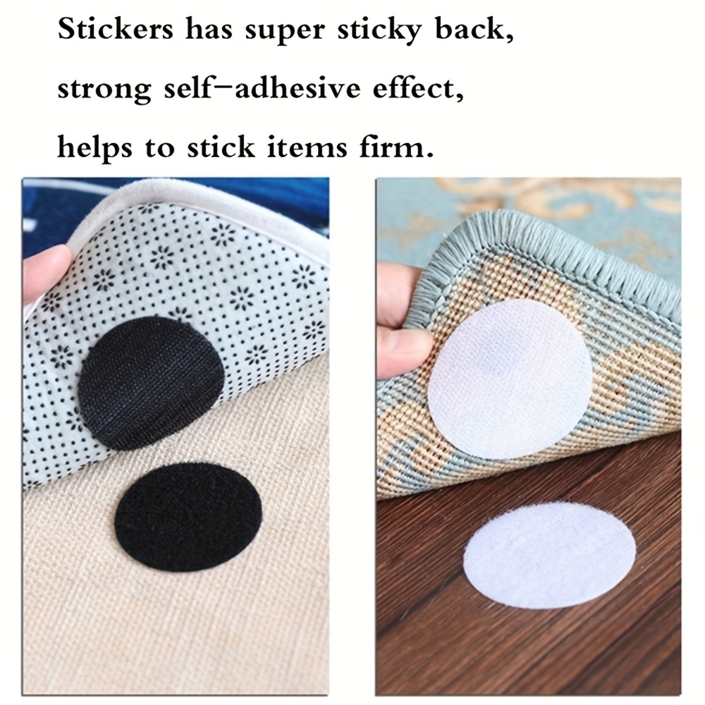 Rug Grippers,Never Curl Rug Grippers Non Slip Reusable Carpet Stickers for Area Rugs, Hardwood Floors, Tile Floors, Floor Mats, Keep Your Rug in Place