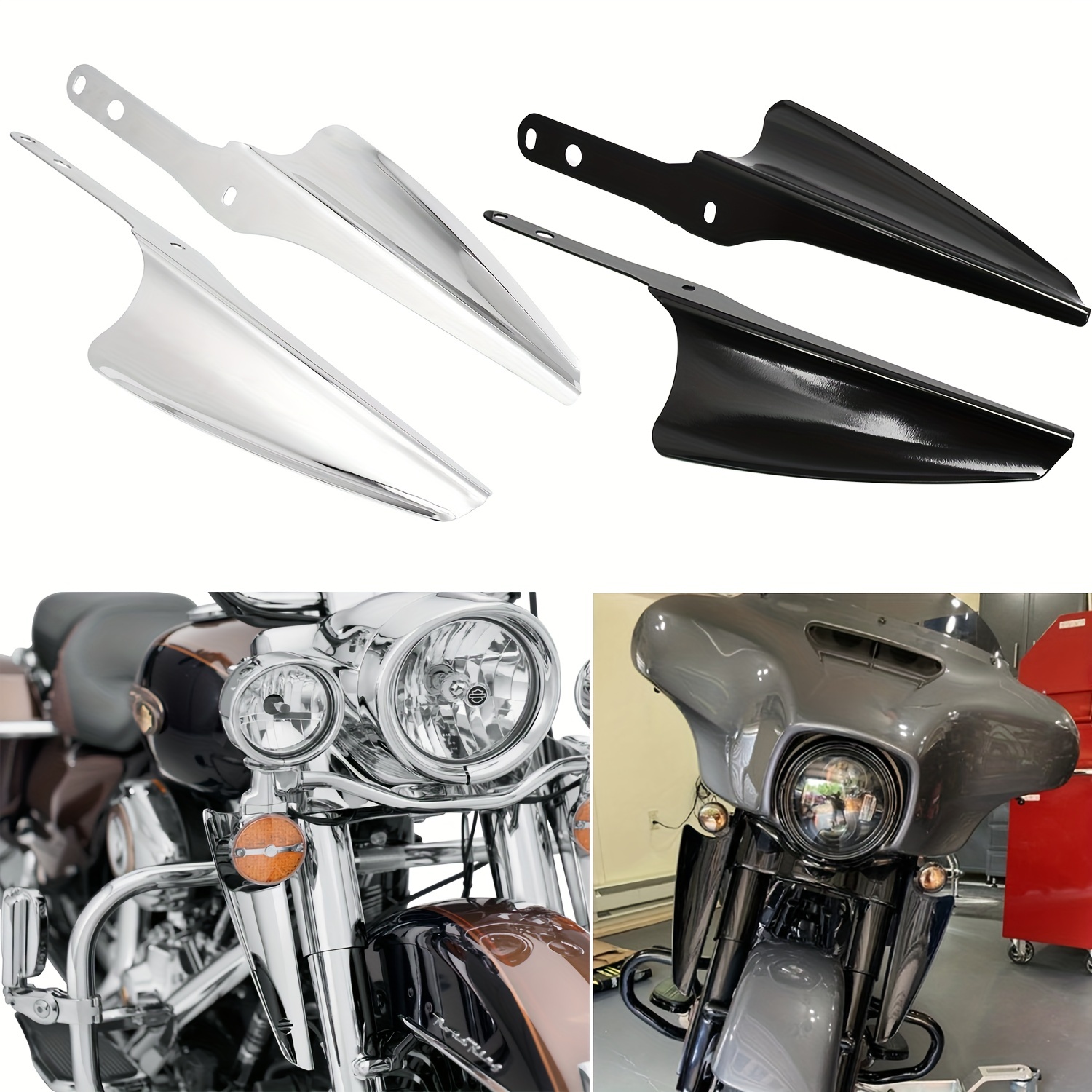 Motorcycle fairing deals wind deflectors