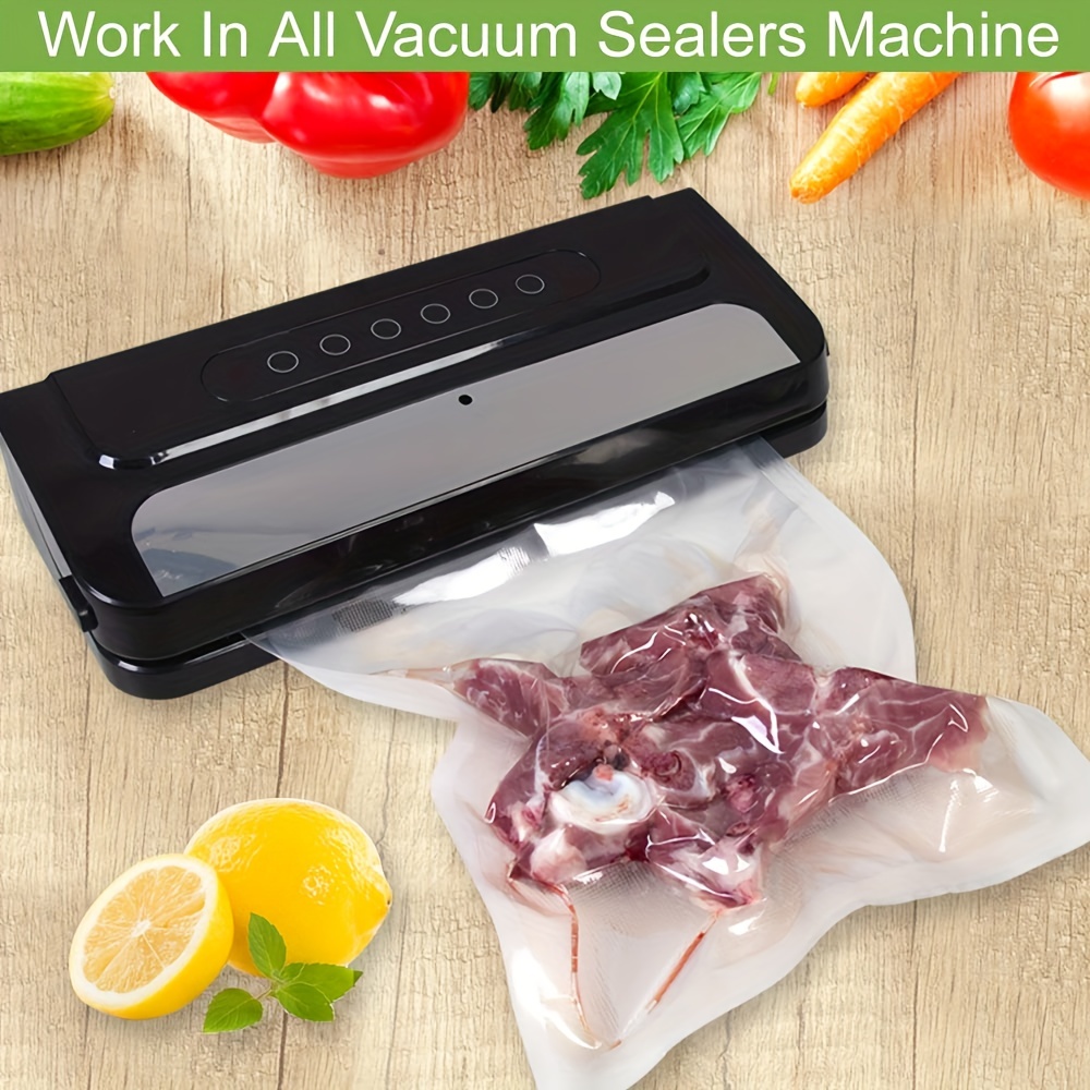 Vacuum Sealer Bags 4Mil Embossed Roll Kitchen Food Saver Seal Storage Bags  8x20
