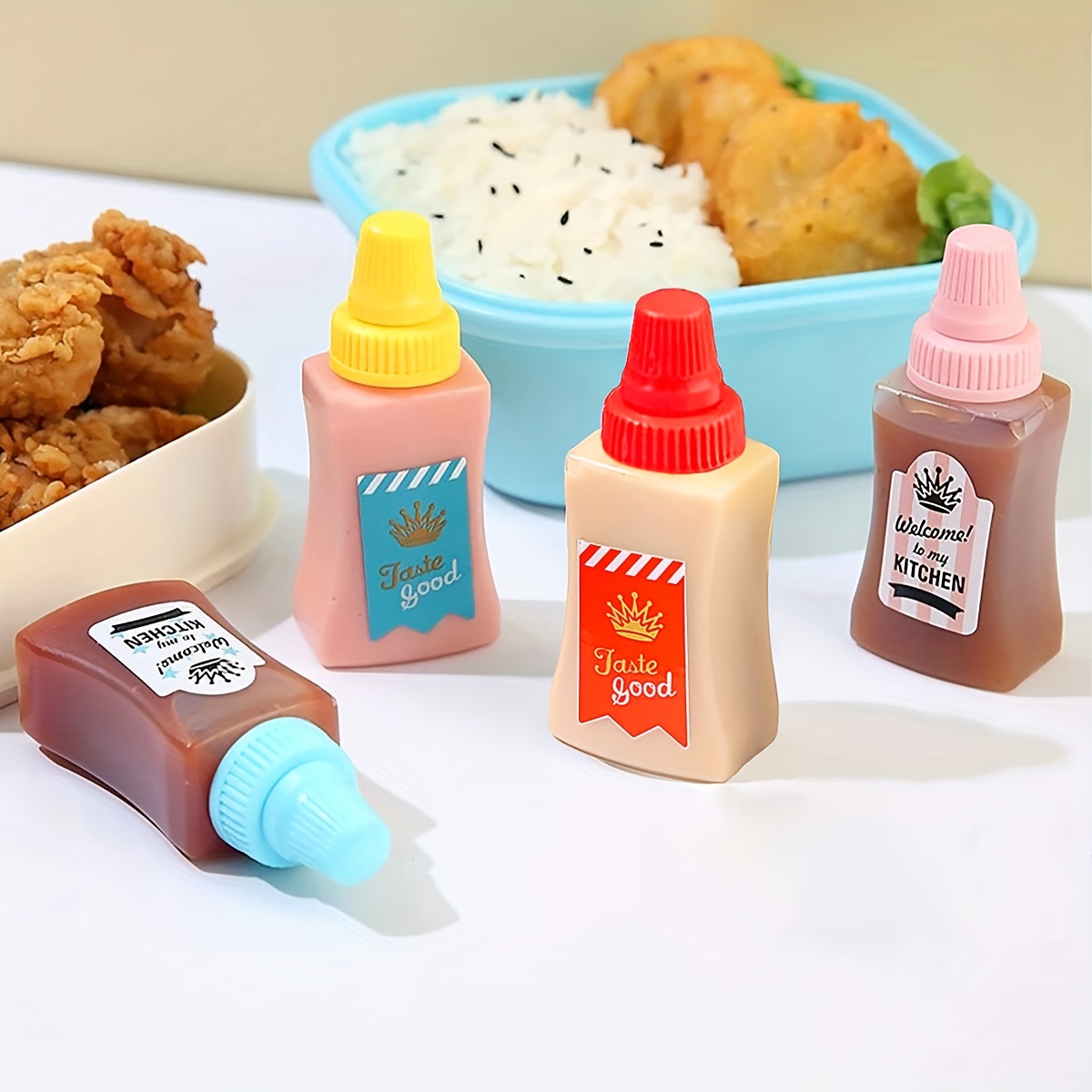 Mini Seasoning Sauce Bottles, Portable Ketchup Bottle, Salad Dressing  Container For Bento Lunch Box, For Picnic And Camping, Kitchen Accessories,  Kitchen Gadgets, Cheap Items - Temu