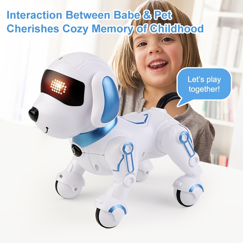 Remote Control Robot Dog Toy, Programmable Interactive & Smart Dancing Pink