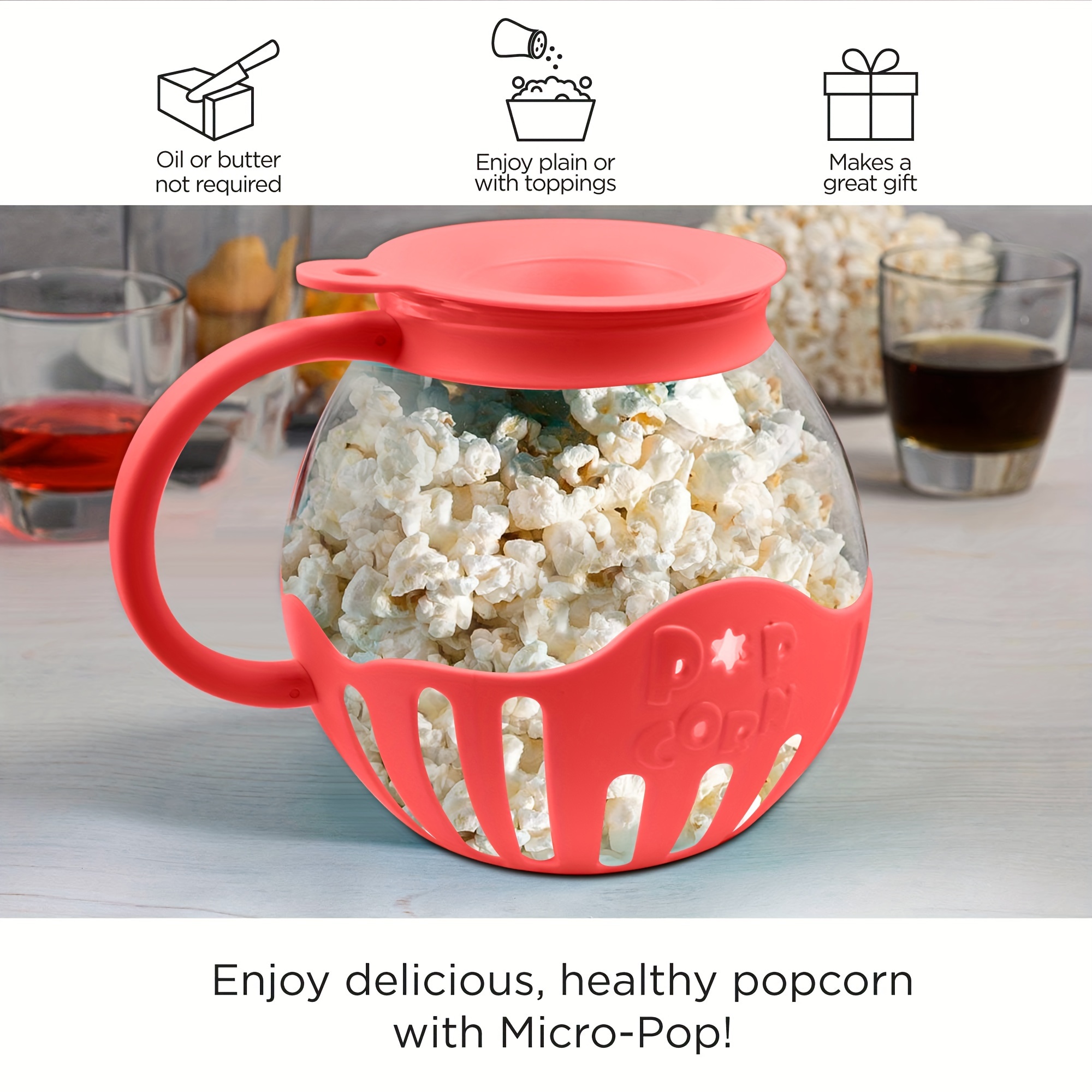 Single Serve Microwave Popcorn Popper