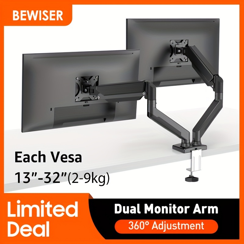 Brazo soporte ergonómico para 1 monitor tipo VESA 17-32 con resorte a