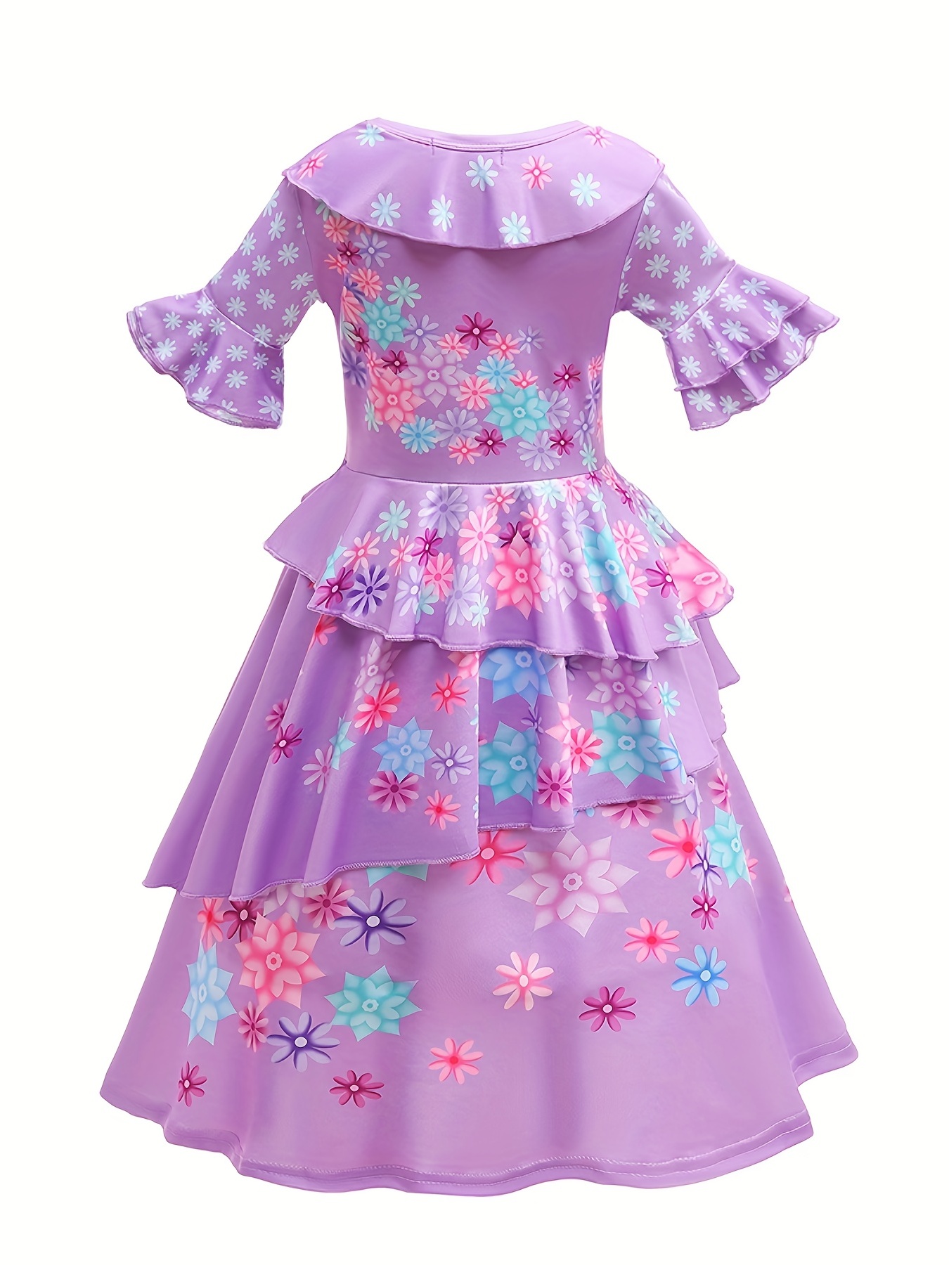 Jasmine Dress Kid Girls Princess Costume Fun Halloween Party Fancy Flower  Fairy Dress Up Dance Wear Outfit For Girls - Temu