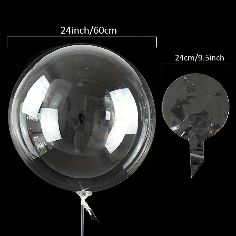 25 Pezzi, Bobo Balloons In Due Dimensioni, Palloncini A Bolle Trasparenti.  I Grandi Palloncini Trasparenti Sono Utilizzati Per Riempire Decorazioni