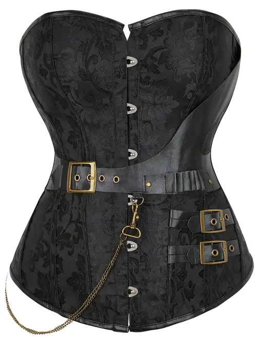 Plus Size Music Festival Gothic Shaping Top, Women's Plus Rose & Skull  Pattern Lace Up Back Waist Training Party Bustier Corset Top - - Temu