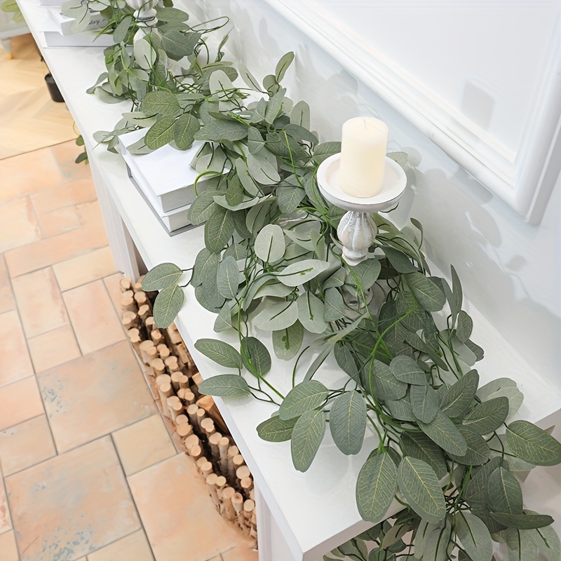 Artificial Ivy Garland Fake Greenery Leaf Hanging Vine Plant, Foliage  Flowers For Wedding Party Outdoor Garden Office Home Kitchen Bedroom Wall  Decor