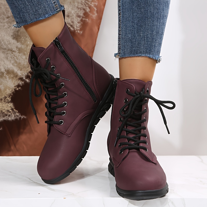 Casual lace up boots womens online