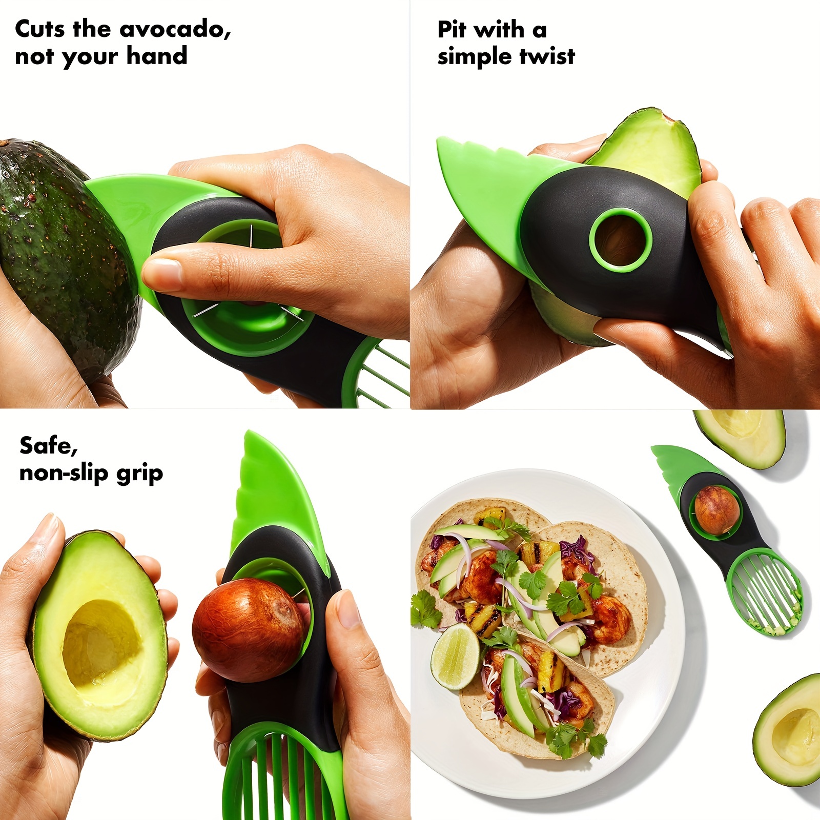 3 In 1 Avocado Tool Set - Avocado Slicer, Avocado Pit Remover, Avocado  Cutter