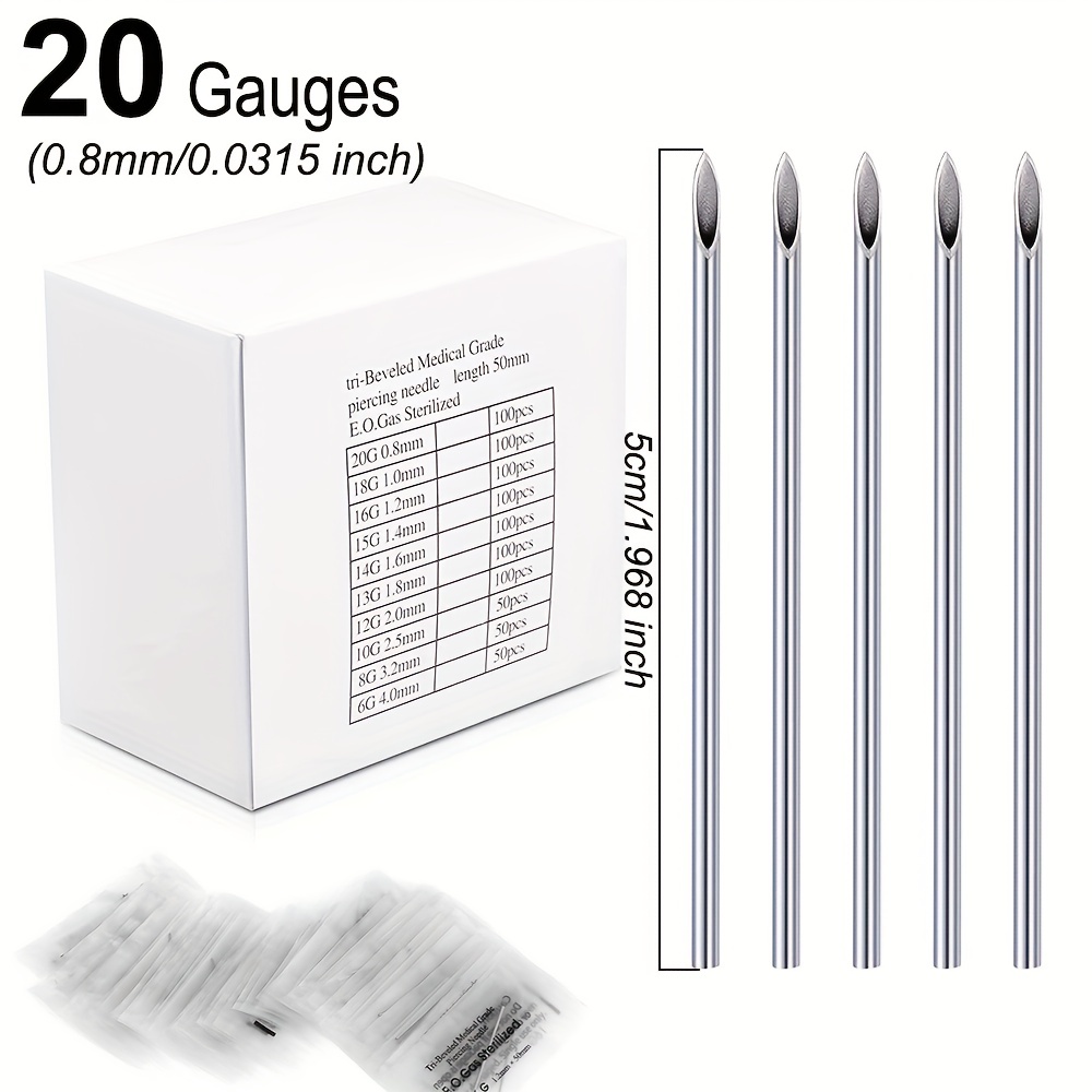 20 Gauge Piercing Needles (100 pack)