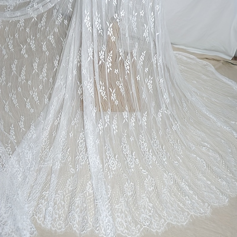 Long Eyelash Lace Traditional Wedding Lace Fabric Hot - Temu