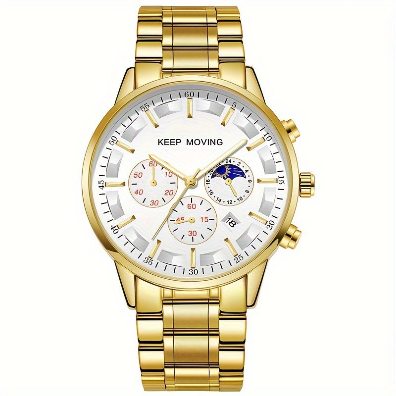 腕時計 クロノグラフ　クォーツ式 ビジネスウォッチ 豪華 高見え時計サイズ画像参照