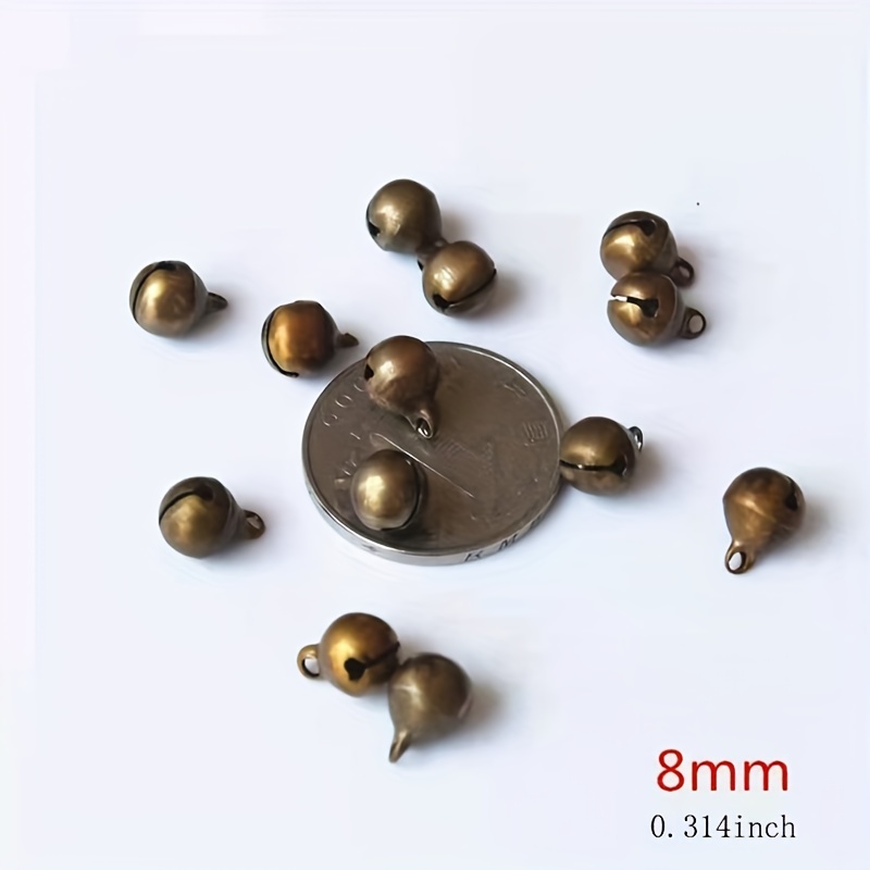 20 Pcs Bells for handicrafts Mini bells with eyelet DIY metal bells  Christmas