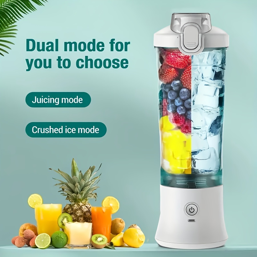 New Juicer Portable With 2 Cups Usb Rechargeable Mini - Temu