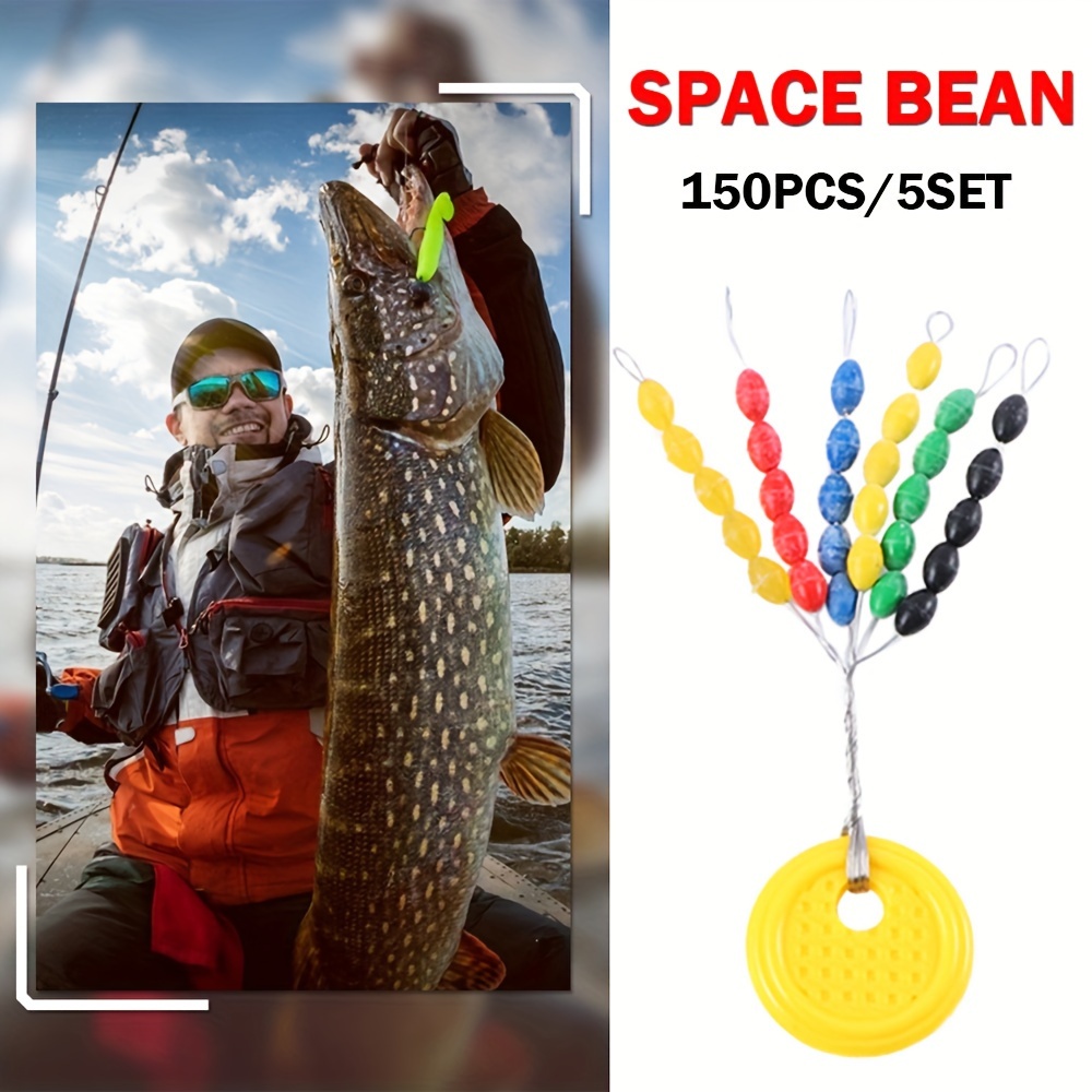 6 Colors Oval Rubber Float Stops Space Beans Fishing - Temu