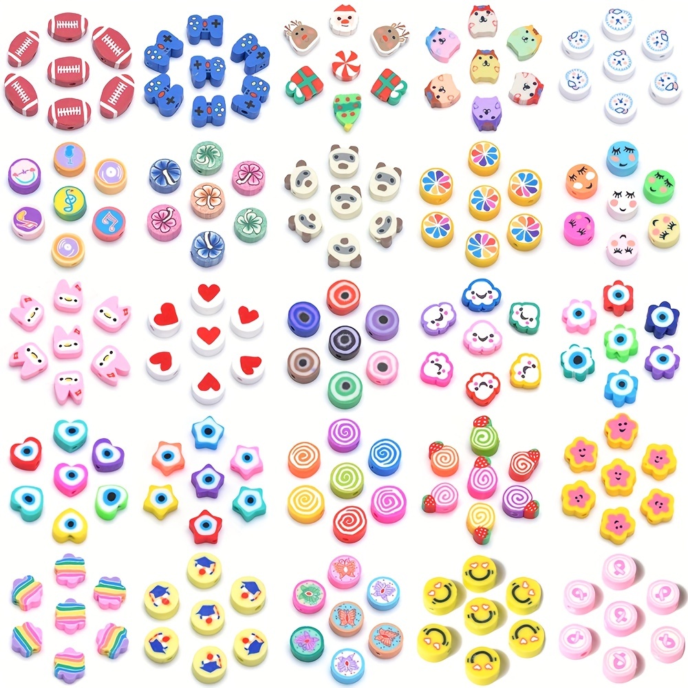 10mm Fruit Shaped Polymer Clay Beads, Beads for Kids, Jewelry Beads, Fruit  Beads, Fun Beads, Bracelet Beads, Approximately 40 Beads 
