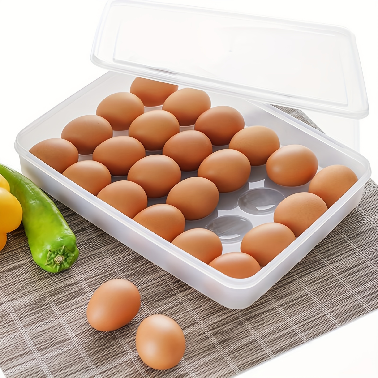 1 Unidad Soporte Plástico Huevos Refrigerador Contenedor - Temu