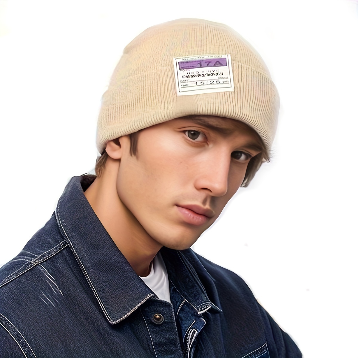 Gorra De Invierno Para Hombre Con Orejeras De Cuero Y Diseño