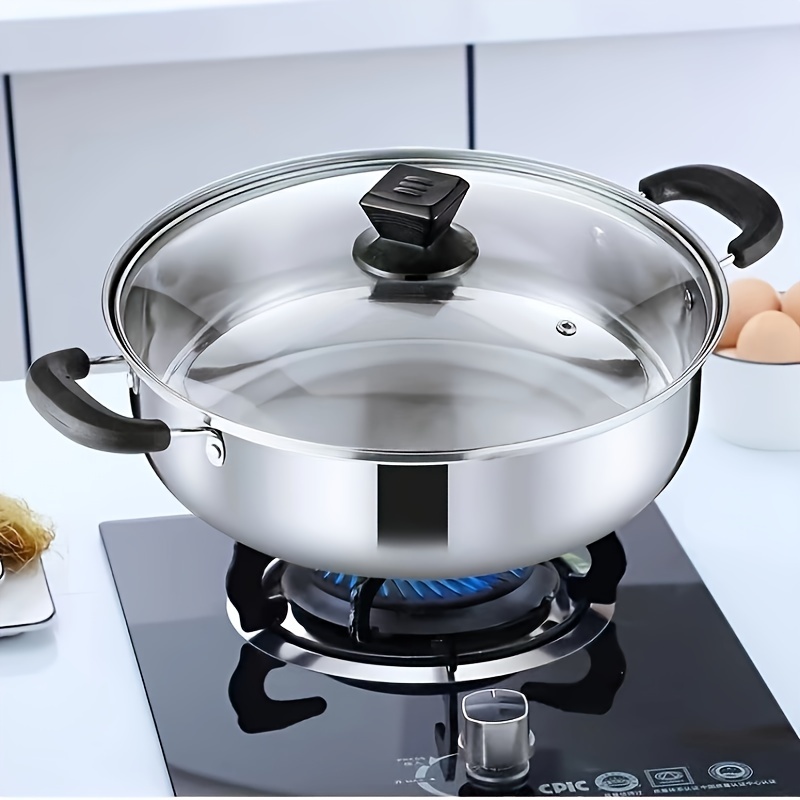 Hot Pot With Lid 304 Stainless Steel Thicken Cooking Pots For