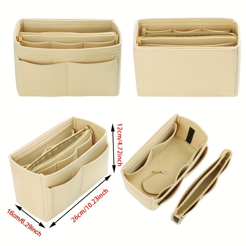 Felt Storage Pouch Insert Bag for Shoulder Bag & Backpack