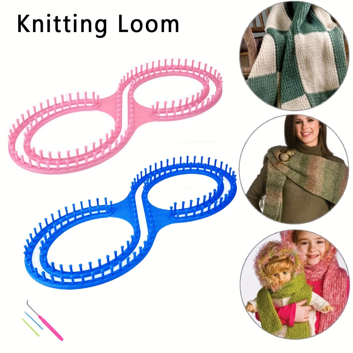 Hand Knitting Loom Crochet Hook Needle Diy Knitting Board - Temu